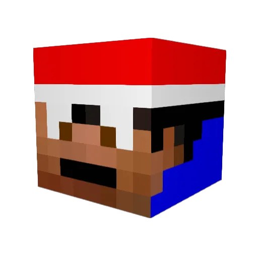 redlion06 Minecraft avatar head, 3D render