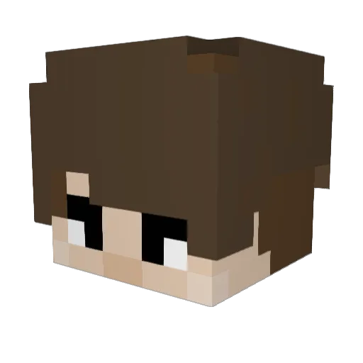redmomkey Minecraft avatar head, 3D render