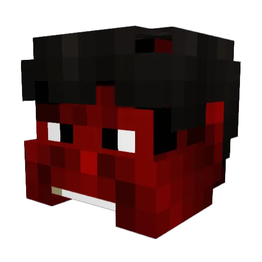 redmonster2001 Minecraft avatar head, 3D render