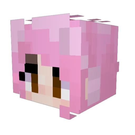 rednaxGG Minecraft avatar head, 3D render