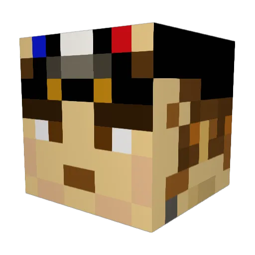 redneckgaming678 Minecraft avatar head, 3D render