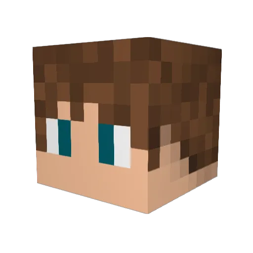 rednetz Minecraft avatar head, 3D render