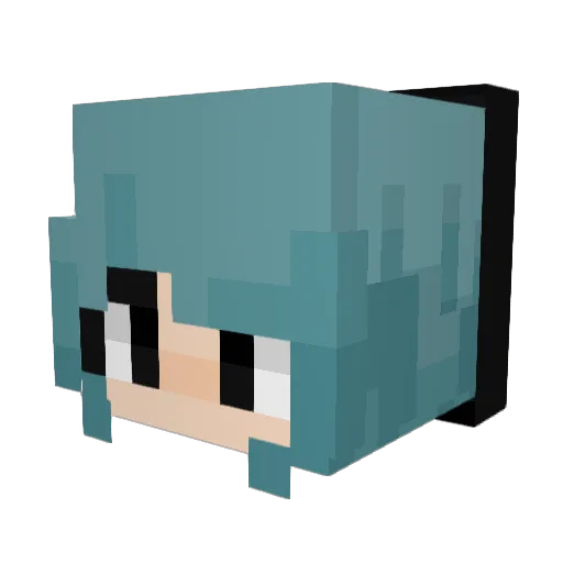 redout824 Minecraft avatar head, 3D render