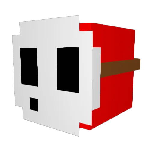 redpanda1290 Minecraft avatar head, 3D render
