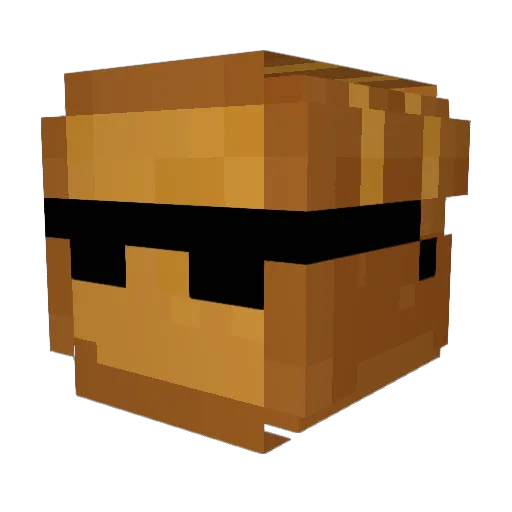 redpanda199 Minecraft avatar head, 3D render
