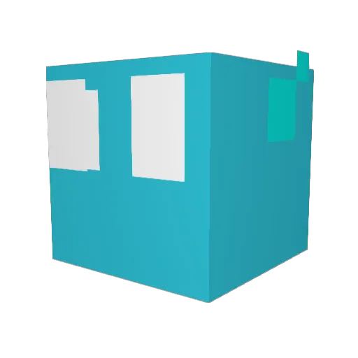 redpenguin26 Minecraft avatar head, 3D render
