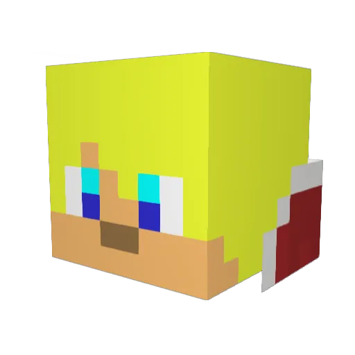redphantom735 Minecraft avatar head, 3D render