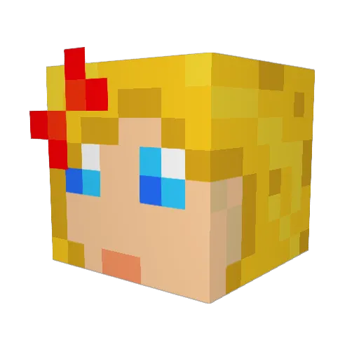 redpixel Minecraft avatar head, 3D render