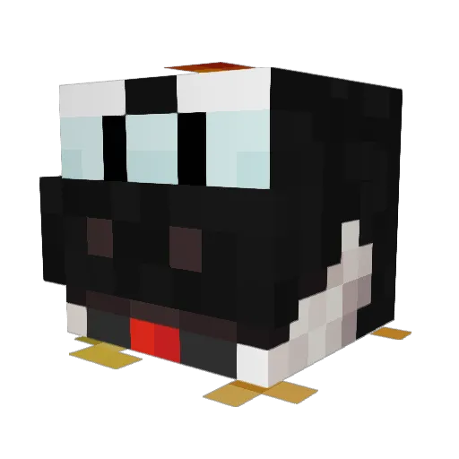 redpo1nt Minecraft avatar head, 3D render
