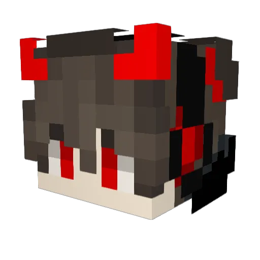 redranger10020 Minecraft avatar head, 3D render