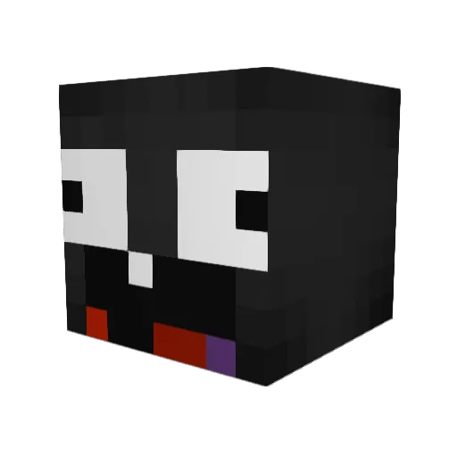 redreligion Minecraft avatar head, 3D render