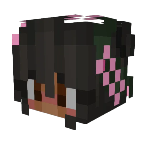 redribbon9 Minecraft avatar head, 3D render