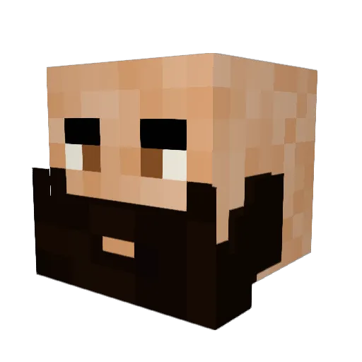 reds7x Minecraft avatar head, 3D render
