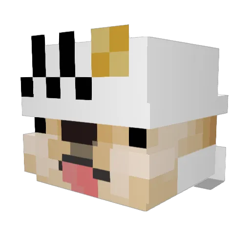 redsevenz Minecraft avatar head, 3D render