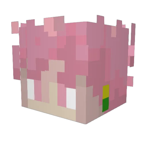 redsift Minecraft avatar head, 3D render