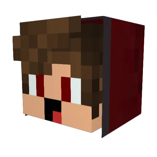 redsilver555 Minecraft avatar head, 3D render
