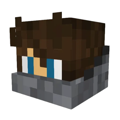 redsknight Minecraft avatar head, 3D render