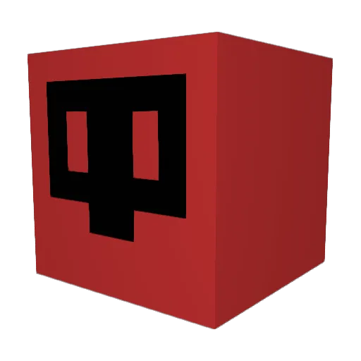 redskul___ Minecraft avatar head, 3D render