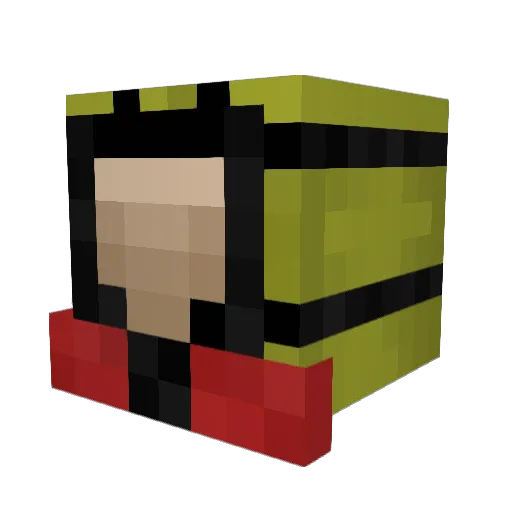 redsparten505 Minecraft avatar head, 3D render