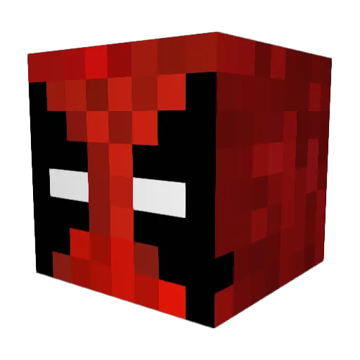 redspider5000 Minecraft avatar head, 3D render