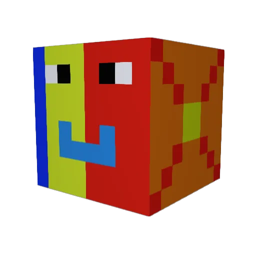 redstarbird Minecraft avatar head, 3D render