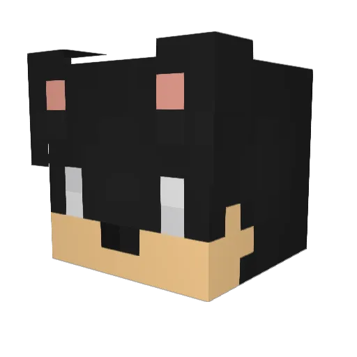 redstone83 Minecraft avatar head, 3D render