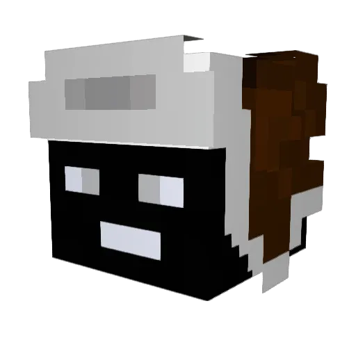 redstoneboxer Minecraft avatar head, 3D render