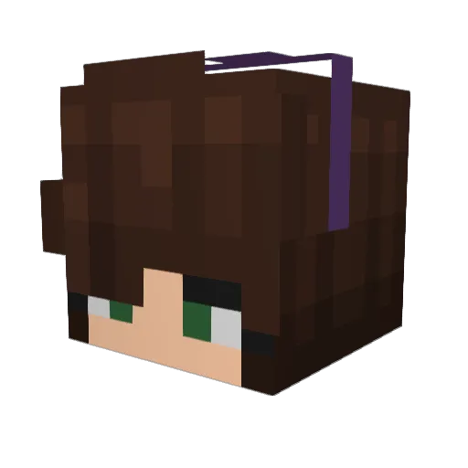 redstonelady47 Minecraft avatar head, 3D render