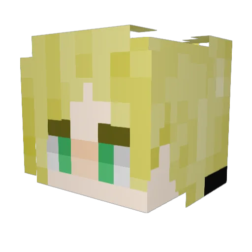 redstonelev Minecraft avatar head, 3D render