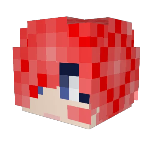redsun1234 Minecraft avatar head, 3D render