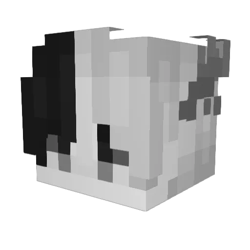 redtuxede Minecraft avatar head, 3D render