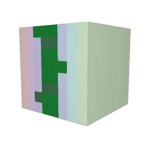 reduction674 Minecraft avatar head, 3D render