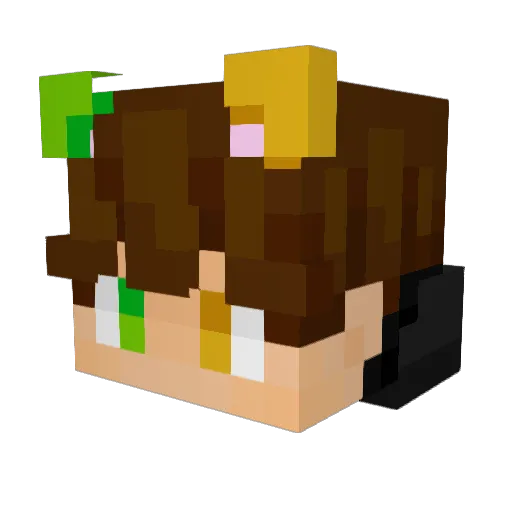 redvictory100 Minecraft avatar head, 3D render