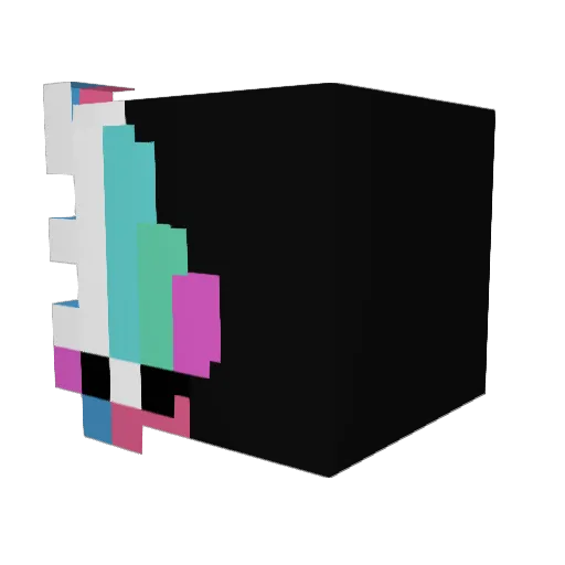 redwinex Minecraft avatar head, 3D render