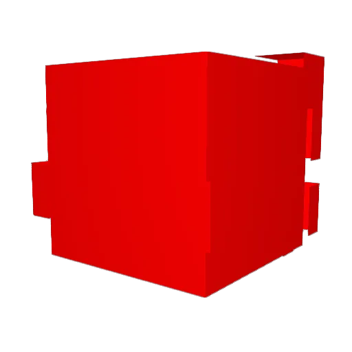 redwonn Minecraft avatar head, 3D render