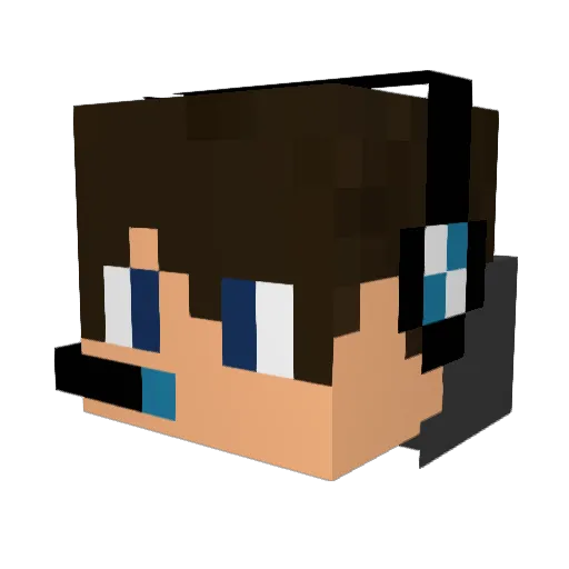 redwood54 Minecraft avatar head, 3D render