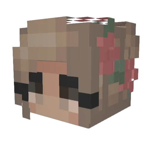 redxela Minecraft avatar head, 3D render