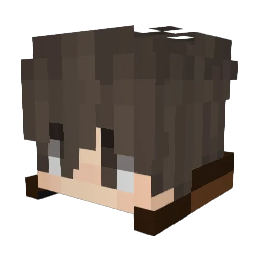 redyt1ck Minecraft avatar head, 3D render