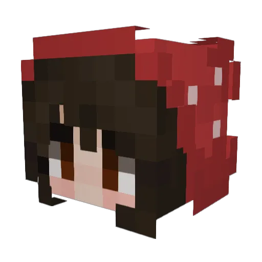 reebiekay Minecraft avatar head, 3D render