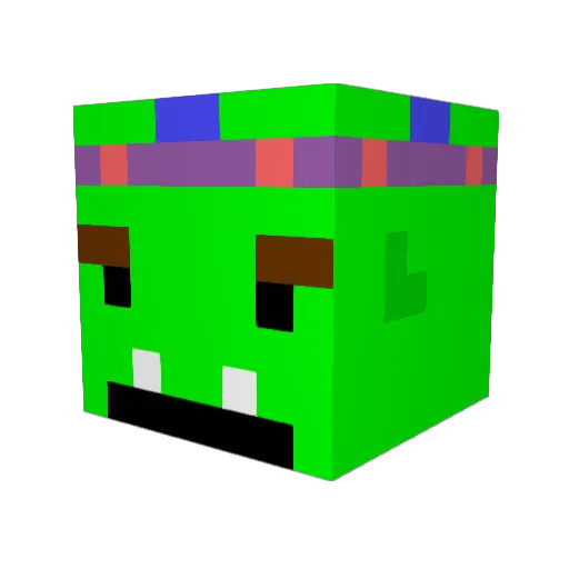 reedsgames Minecraft avatar head, 3D render