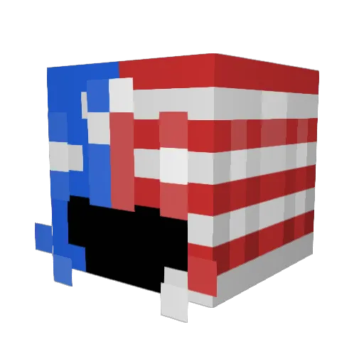 reeeeeeeee23 Minecraft avatar head, 3D render