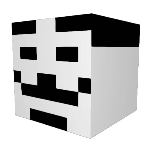 reeeemachine Minecraft avatar head, 3D render