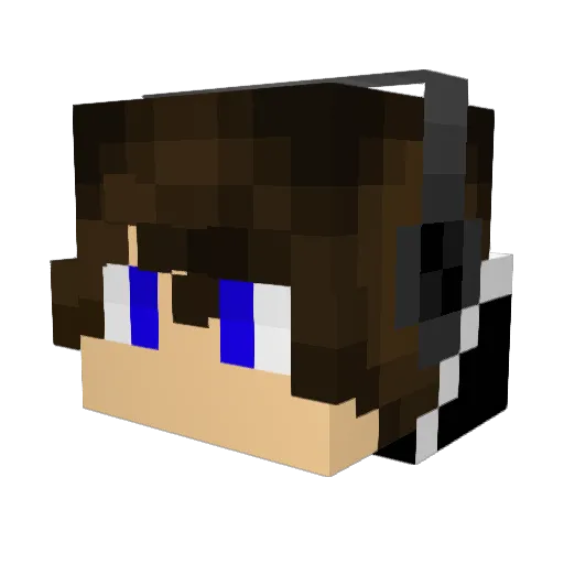 reeenick Minecraft avatar head, 3D render
