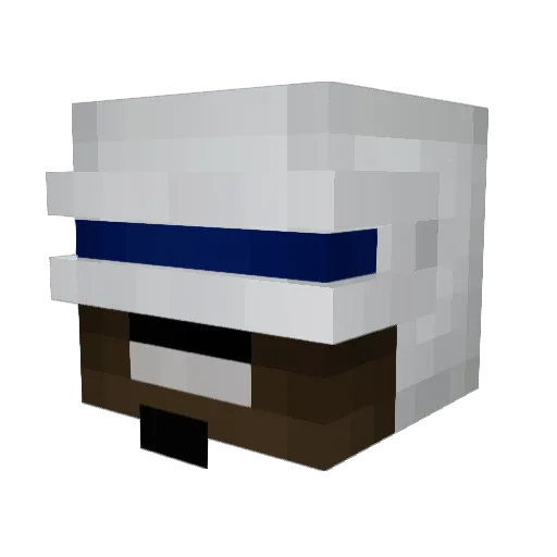 reefuh Minecraft avatar head, 3D render