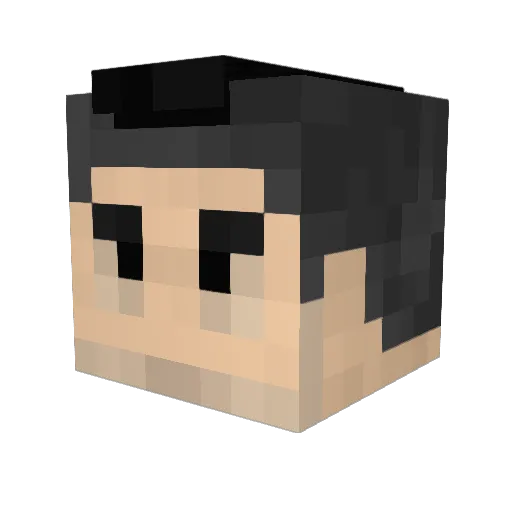 reenare Minecraft avatar head, 3D render