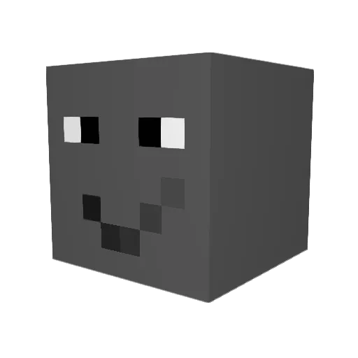 reenembrace Minecraft avatar head, 3D render