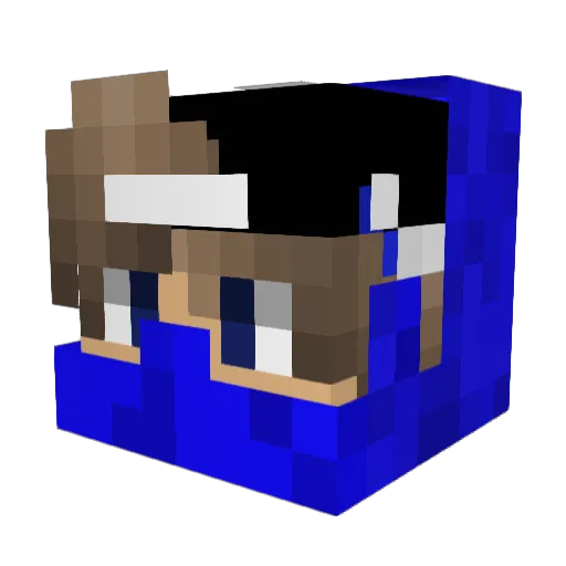 reep3z Minecraft avatar head, 3D render