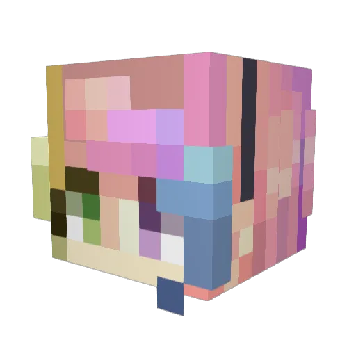 reese6 Minecraft avatar head, 3D render