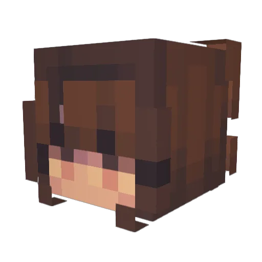 reesechad Minecraft avatar head, 3D render