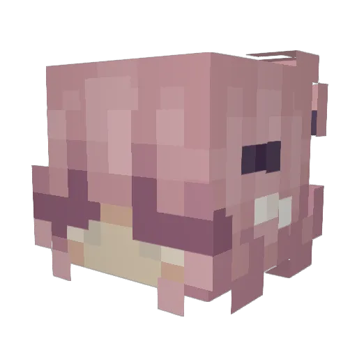 reesiepeacy Minecraft avatar head, 3D render